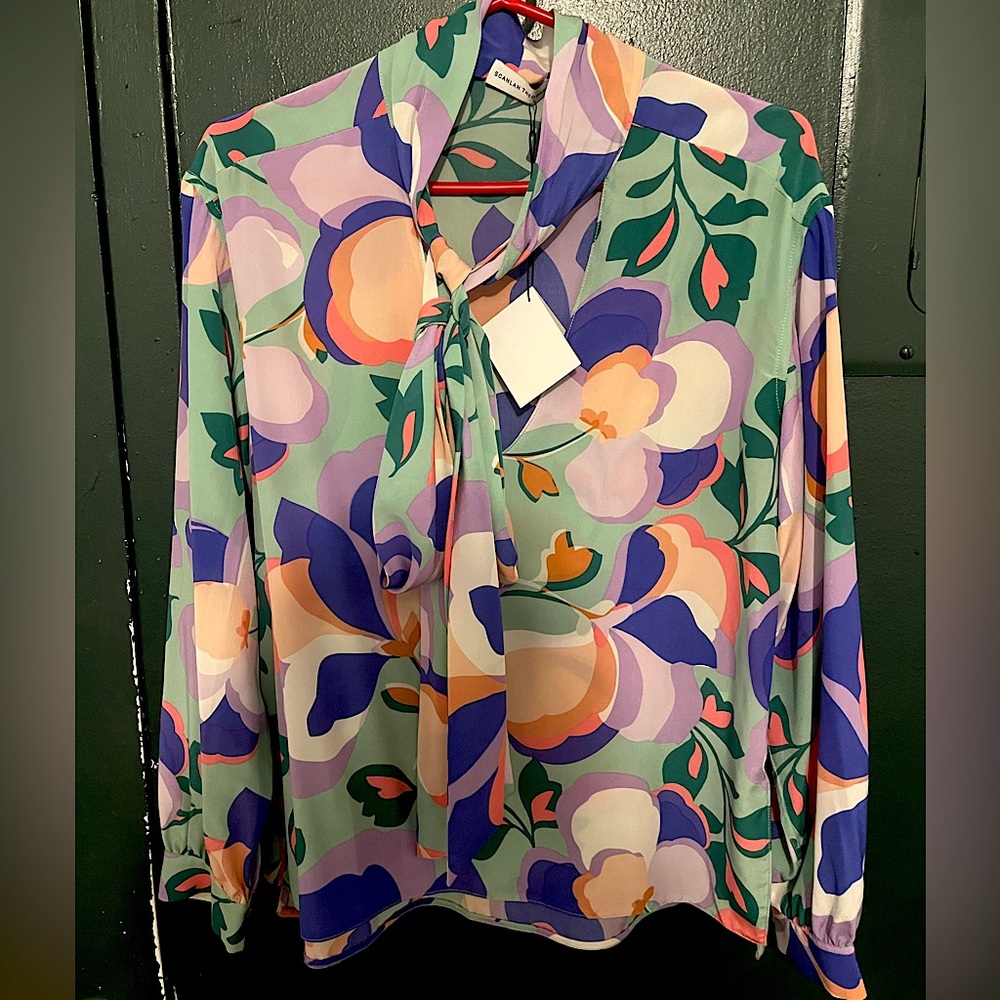 Scanlan Theodore Pussybow Blouse